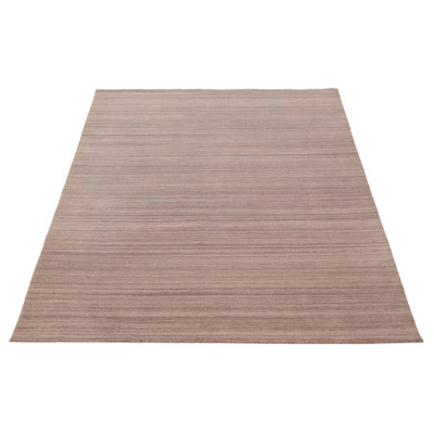 Tapis taupe unique de 5 pi 9 po x 8 pi Kashkuli Gabbeh
