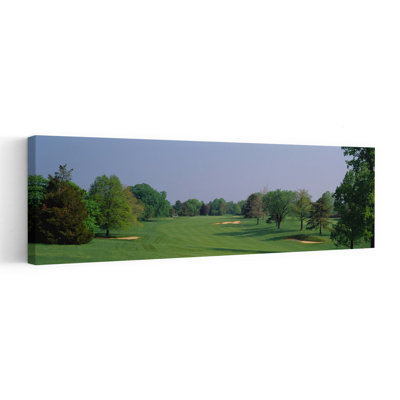 Panoramic View Of A Golf Course, Baltimore Country Club, Maryland, Tranquil Abstract Contemporary Forest Landscape Wall Art