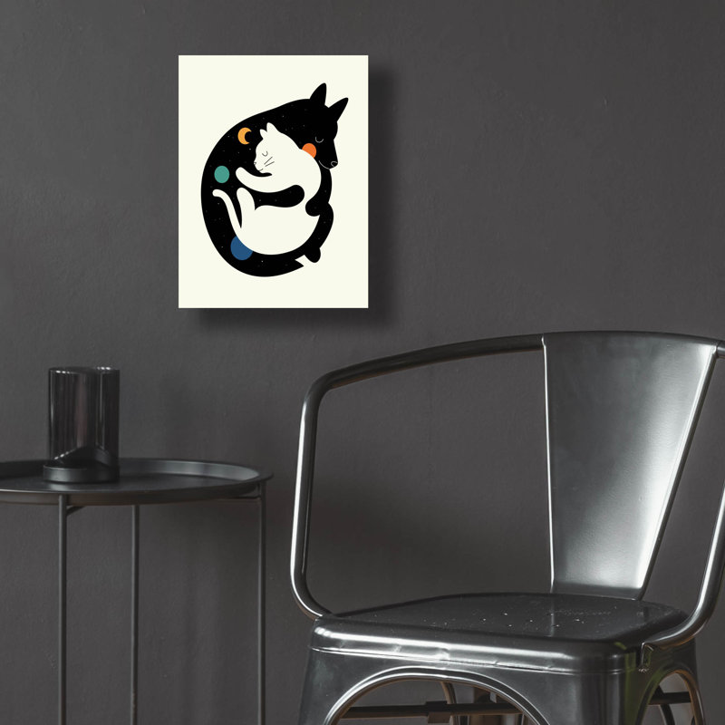 Red Barrel Studio® «More Hugs Less Fights» par Andy Westface, art mural en verre acrylique, H 16 po x l 12 po x P 0,13 po