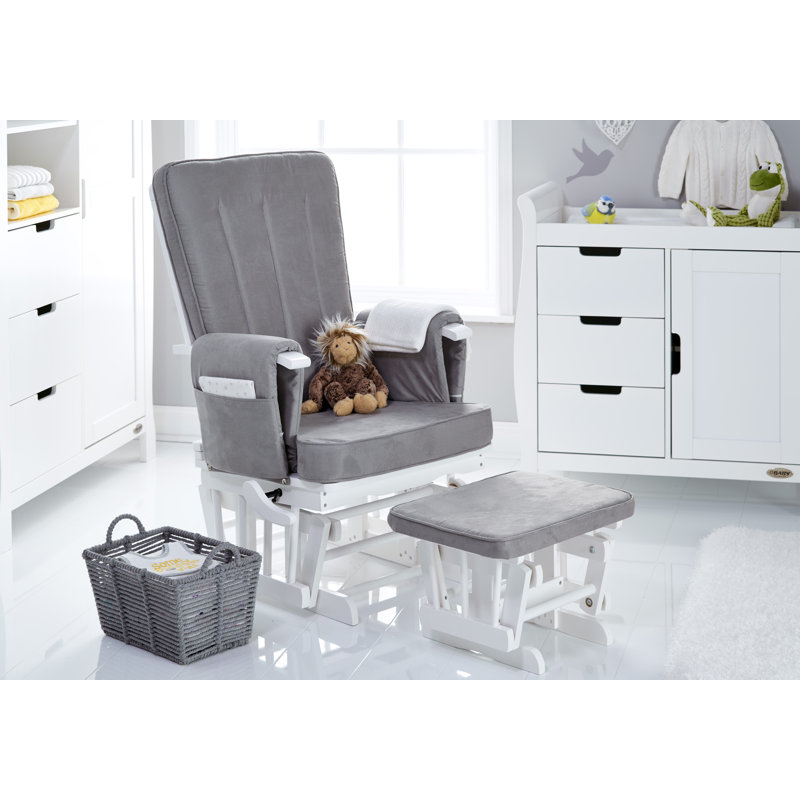 Stamford Cot Bed 7-Piece Nursery Furniture Set, Warm Grey, 7