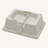 19.5"X14" White Ceramic Rectangular Undermount Bathroom Sink with Overflow