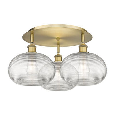 Larrick Glass Flush Mount