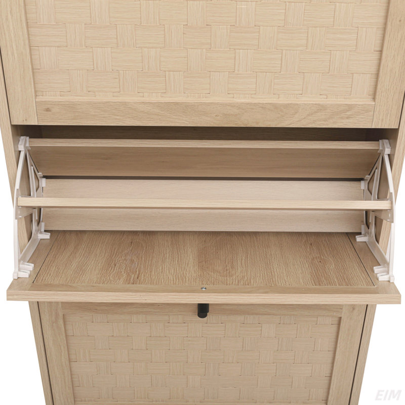Range-chaussures 3 portes, armoire de rangement pour chaussures moderne autoportante, pour vestibule (armoire)