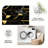 1PC Black and Gold Geometric Circle Striped Art Deco area rugs for Living Room, Soft and Comfortable, Suitable for all seasons, easy-to-maintain, machine washable Indoor floor mat, Under Table Farmhouse suitable for dining room, bedroom, entryway,...-20706719