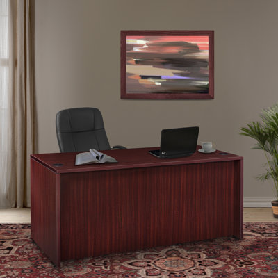 Nevjana Office Desk with Double Full Pedestal