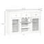 Armoire à café avec 3 tiroirs, porte-bouteilles de 6 bouteilles, porte-verres à pied, porte en verre, armoire buffet, armoire à vin