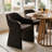 6- Person Dining Table Sets With Extendabe Oval Table & 6 Upholstered Chenile Diining Chairs-1675814878