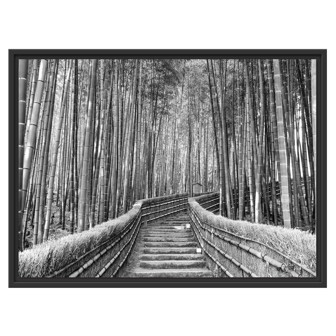 Kyoto Japan Bamboo Forest Gerahmter Kunstdruck