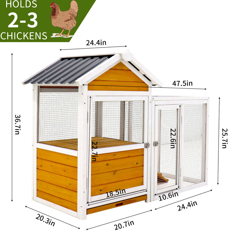 Big Wood Duck House - Poulailler, oiseau, lapin et cage imperméable