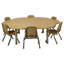 Table d'activité Flower T-Mould avec pieds minuscules réglables-109512132-109512136