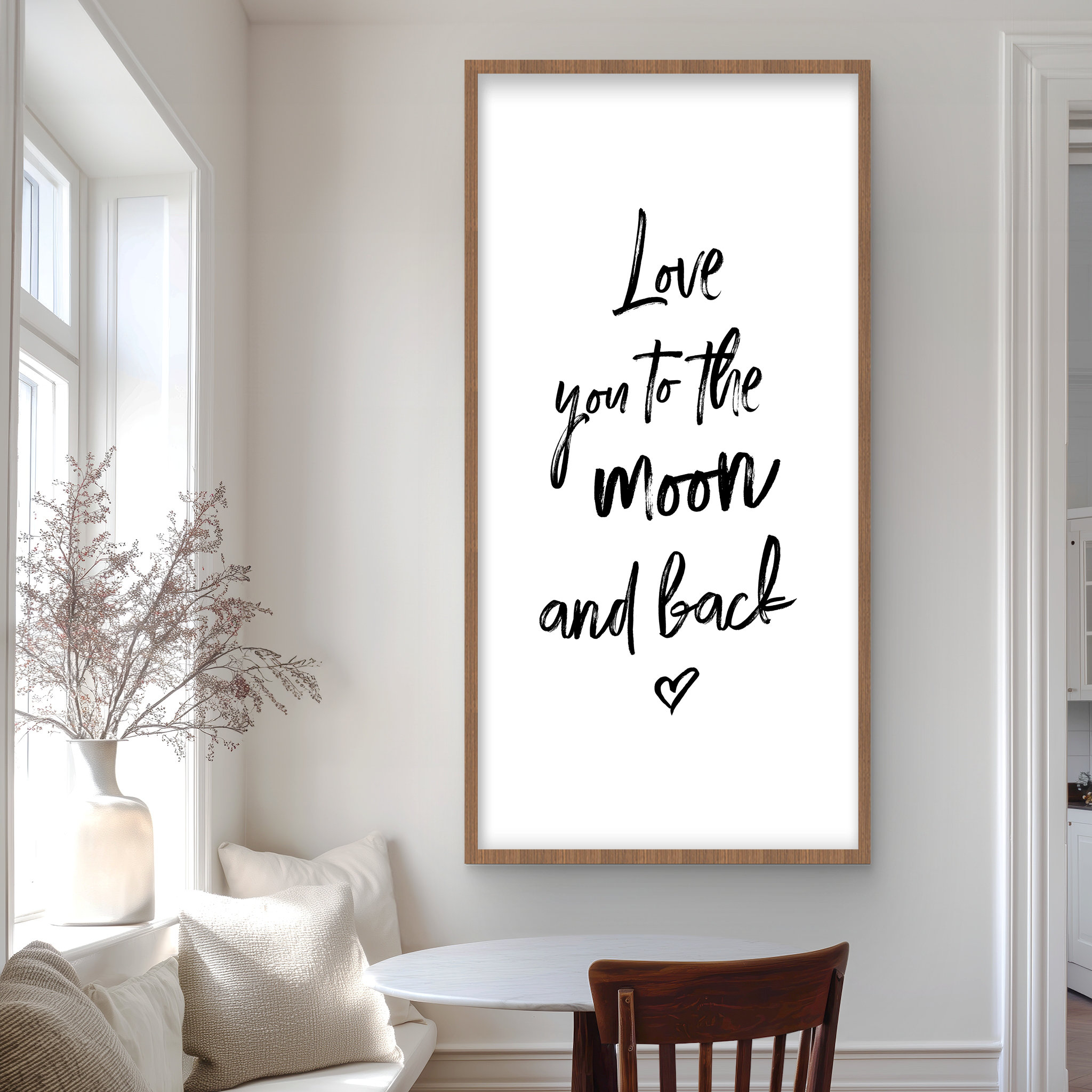 Lark Manor™ Love you to the moon and back - Motivational Wall Art Print ...