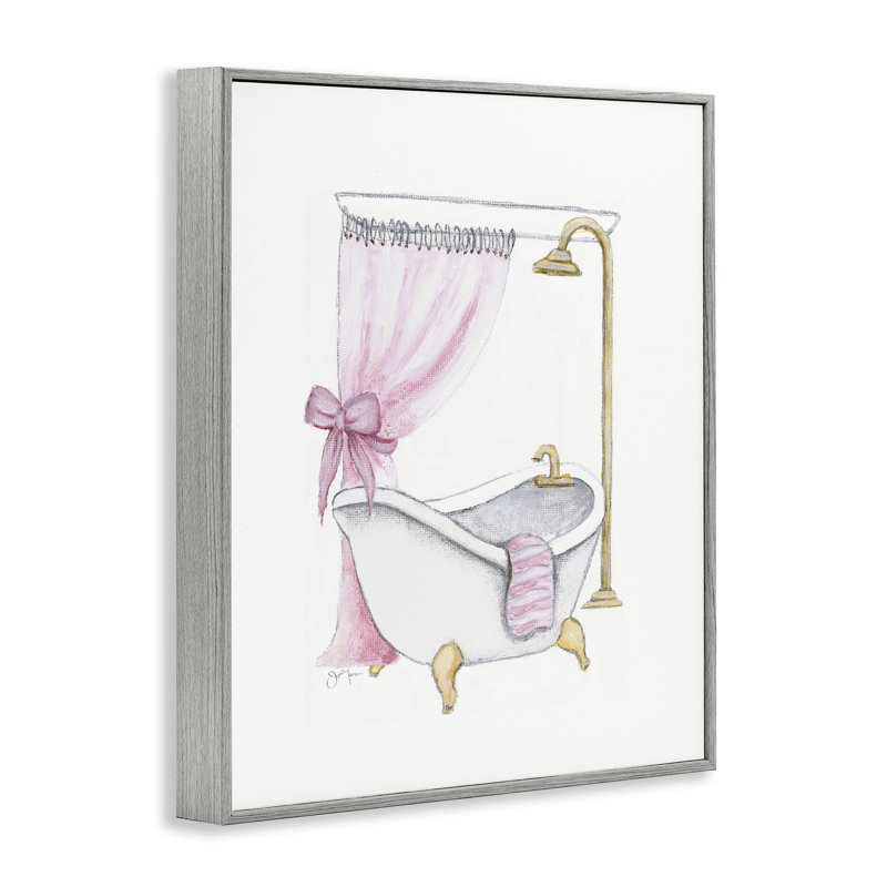 Giclée pour salle de bain Simple Glam, design par Janet Tava, H 20 po x l 16 po, Estampe numérique Farmhouse
