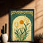 Art mural rétro noir encadré floral soleil - Boho-1487965603