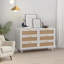 Armoire de rangement en rotin à 5 tiroirs, 18 po - Standard