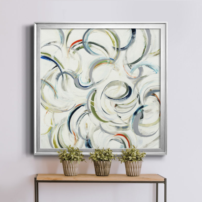 «Round We Go», reproduction d'art sur toile encadrée, Noir, H 34,5 po x l 34,5 po x P 1,5 po