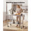 Table de travail en acier inoxydable, 61 x 122 cm, avec roulettes, idéale pour la préparation des aliments. Poste de travail de cuisine professionnel avec tablette inférieure réglable. Table de travail utilitaire robuste en métal, conçue pour les restaurants, la maison et l'extérieur.