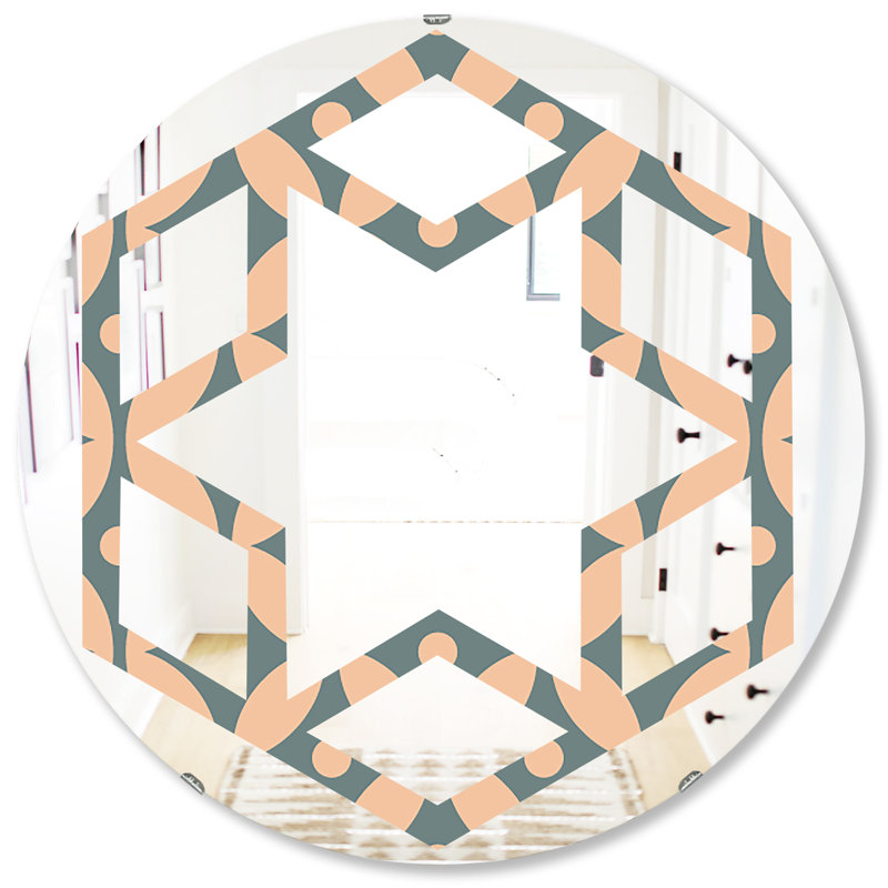 Miroir mural Hexagon, 31,5 po x 31,5 po