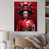 White Floater Framed