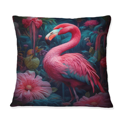 Coussin Tropical Flamingo Grace III - Flamingo