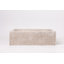 Natural Stone Vessel Bathroom Sink Rectangular Fluted Marble