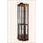 Lighted Glass Display Cabinet Corner Curio Cabinet With Adjustable Shelves Carved Cherry Decoration Wine Cabinet Perfect For Home Or Office Use-1952372791