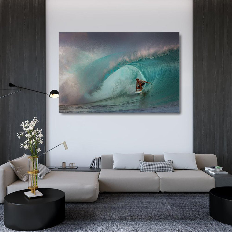 Art sur toile tendue, Astoria Grand Bunjamin, Antonyus Gallery: Rolling Surfer, H 33 po x l 48 po