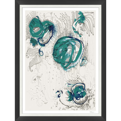 Bulles maintenant - peinture encadrée sur papier