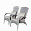 Chaise de patio avec coussins (coussin gris)-131517481