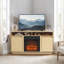 Meuble télé 47 po pour téléviseur de 55 po ou moins avec insert électrique 18 po et console de rangement compacte avec meuble de rangement-133280244