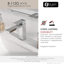 Robinet de salle de bain élégant en chrome poli à poignée simple 6 ½ po-88283014