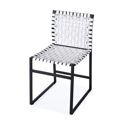 Chaise en cuir véritable Augusta