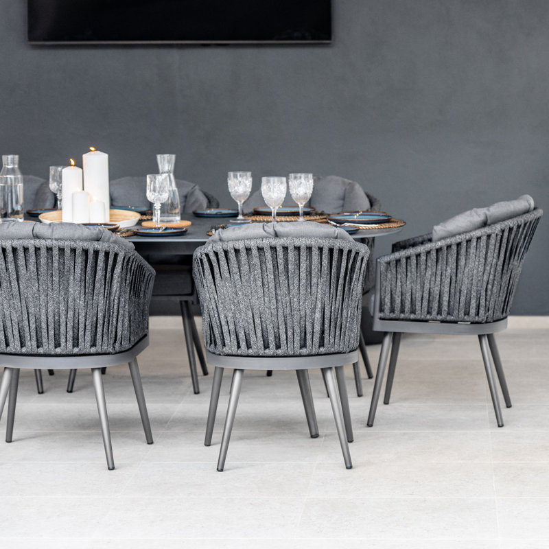 Melody 8 Seat Oval Dining Set