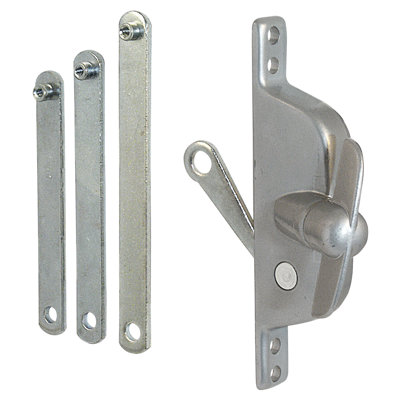 Jalousie Operator, Reversible, With Three Link Arms, Aluminum Finish (Single Pack)