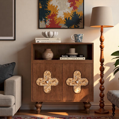 Commode d'entrée en bois massif chinois