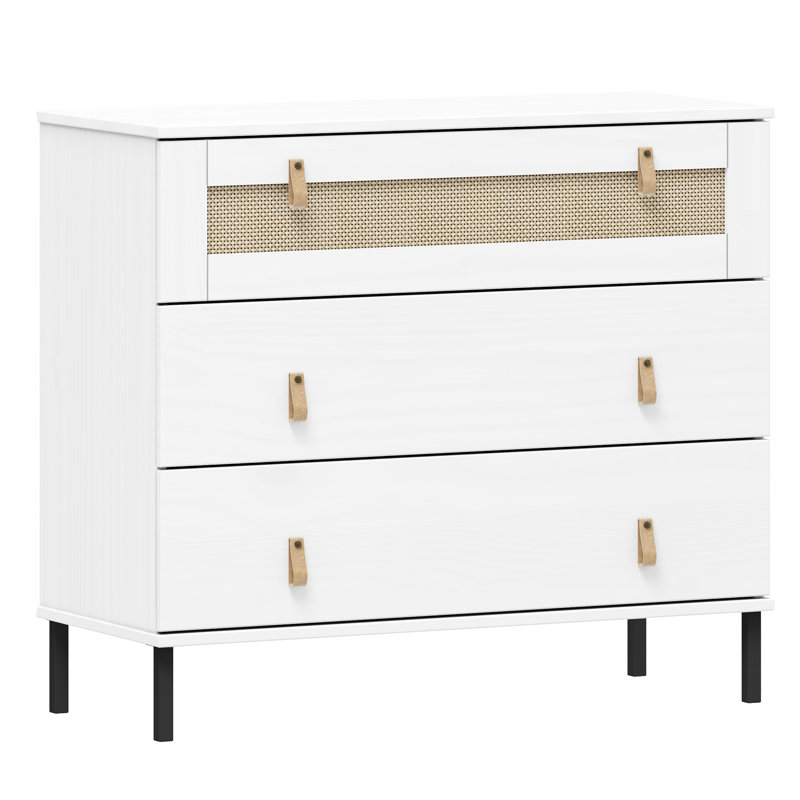 Burslem 90cm Solid Wood Sideboard, White