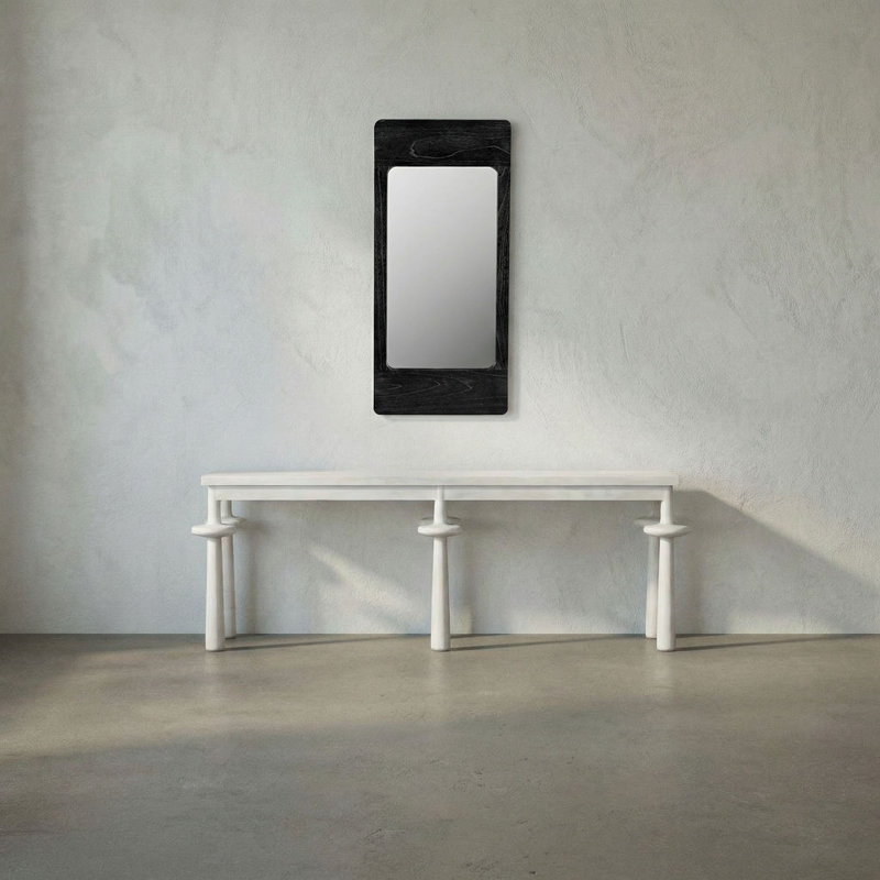 Franklin Rectangle Solid Wood Mirror, Vertical, 52" x 25" 