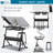 Crase Adjustable Metal Base Drafting Table
