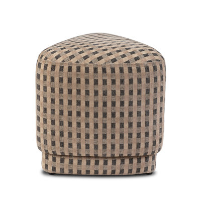 19" Velvet Upholstered Ottoman