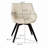 A Set Of 2 Dining Chairs, Medieval Modern Kitchen Dining Chair, PU Decorative Chairs With Metal Legs, Suitable For Home&Kitchen-1992949297