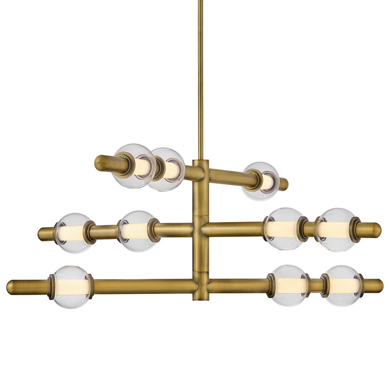 Hinkley Saxon Chandelier, 14.25" H x 36" W x 36" D