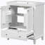 Meuble-lavabo simple 30 po avec plateau en céramique Capellan-1259341268