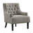 Bania 28" Modern & Contemporary Accent Chair with Textured Fabric Upholstery, Button-Tufted Chair Back, Nailhead Trim-501736581