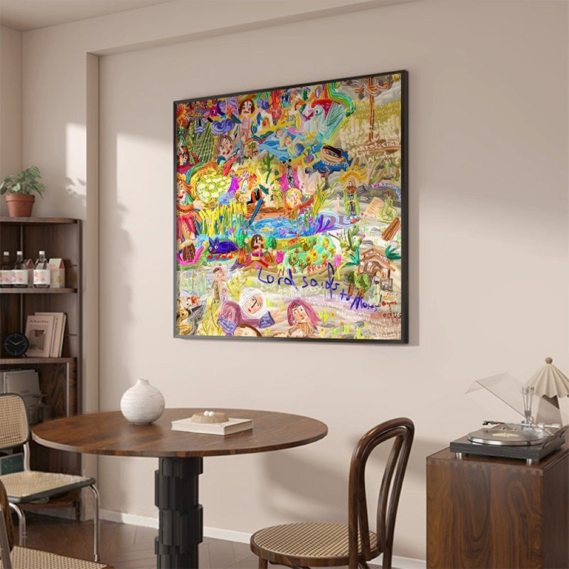 «Mosse Dream Country», reproduction d'art abstraite