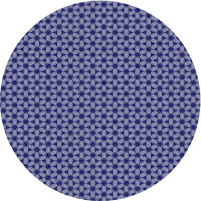 Tapis décoratif bleu floral rippeon