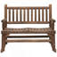Chaise berçante en bois pour 2 personnes-1819612762