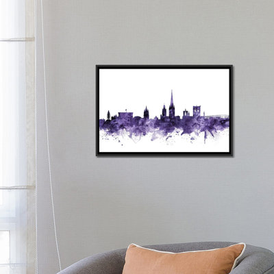 «Norwich, England Skyline» par Michael Tompsett - impression sur toile tendue