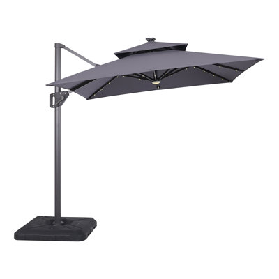 Sopha 98.5'' Lighted Cantilever Umbrella