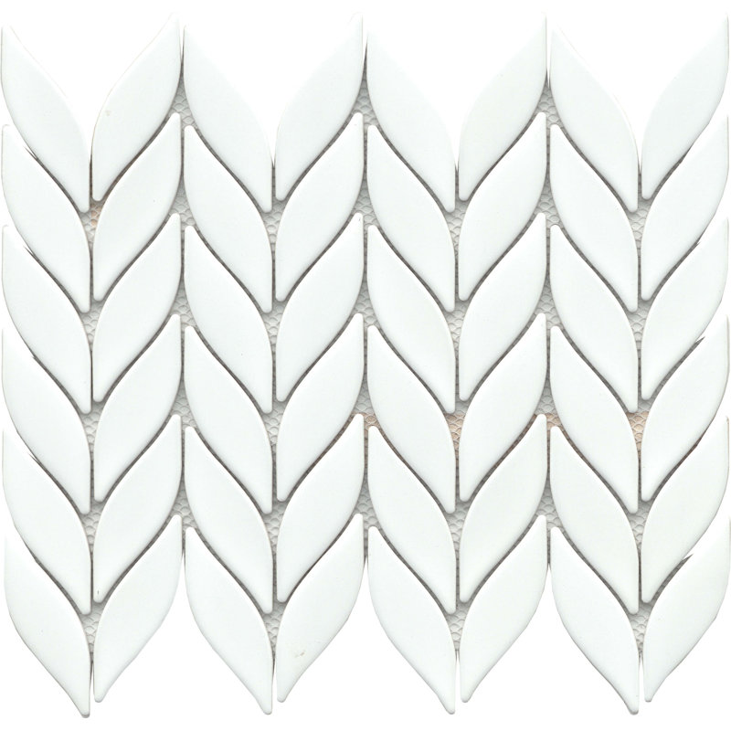 Mythos Black 11 in. x 13 in. Matte Ceramic Wall Tile (19.5 sq. ft./Case), White