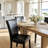 Faux Leather Upholstered Parsons Dining Chairs Black-1185341572
