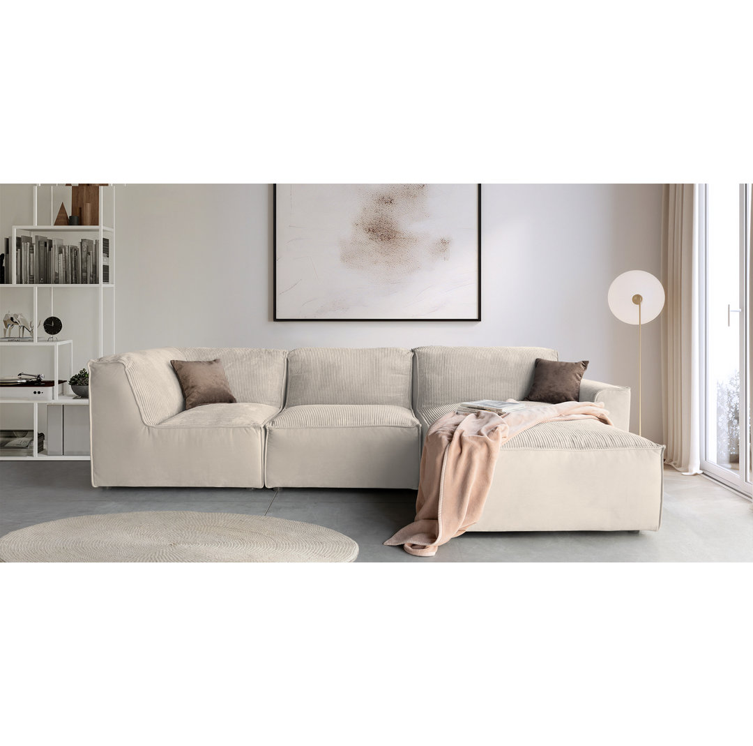 Modul Set-Ecksofa in Cord, Module für individuelle Zusammenstellung (4 Teile) Omberg